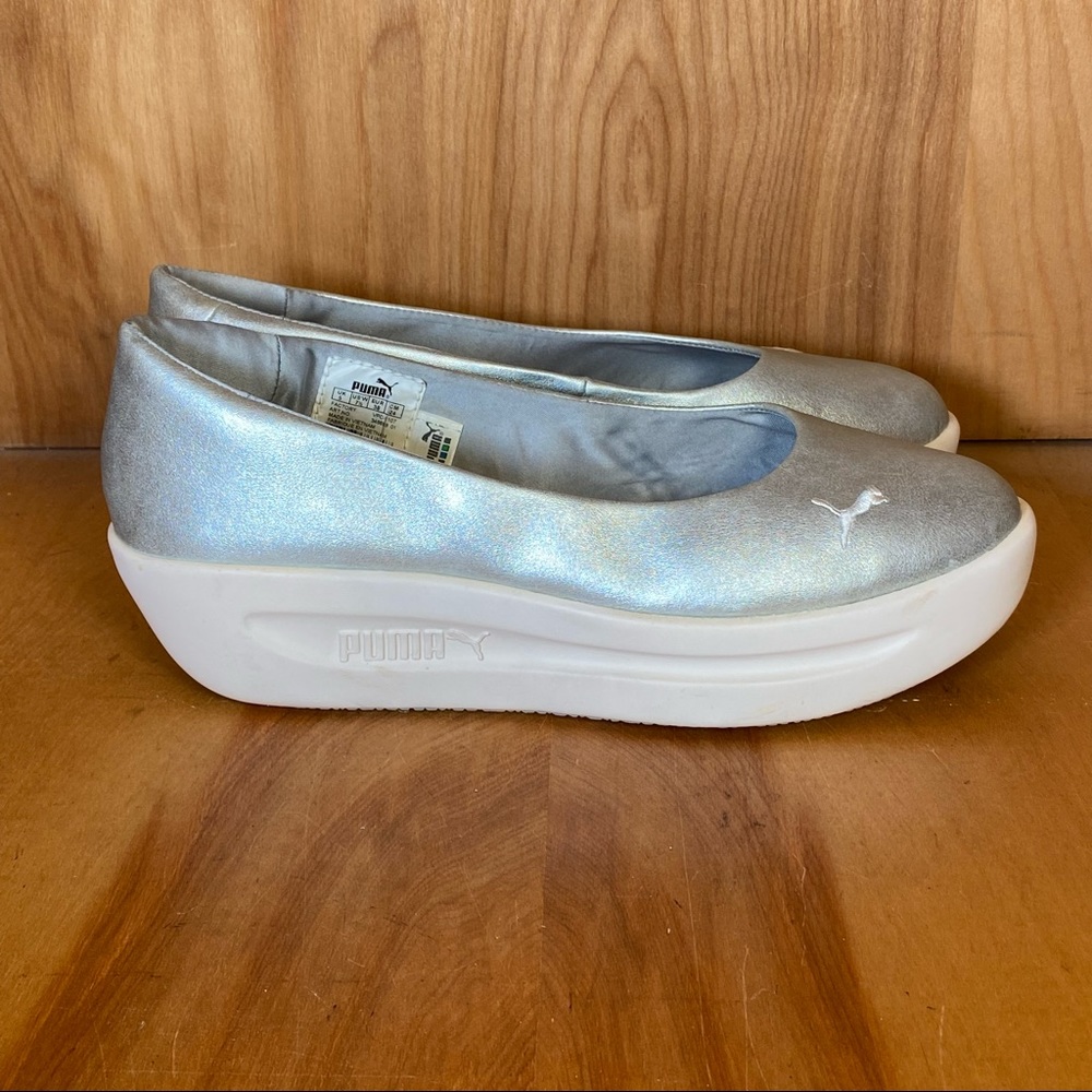 Puma Platform Flats Sneakers Silver SEF1202